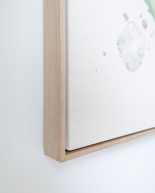 White Oak 1 1/2" Gallery depth Floater Frame